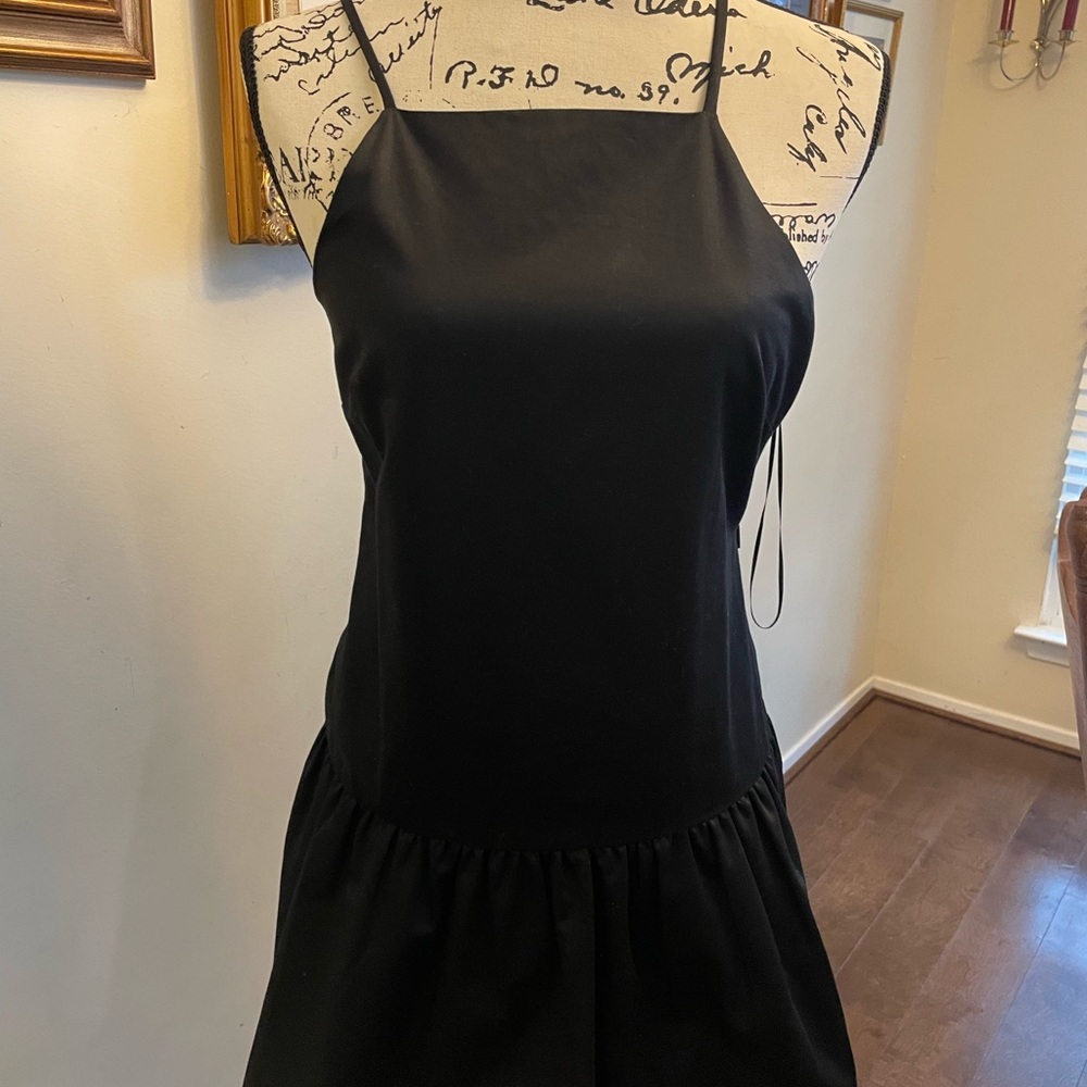 Elegant Black Spaghetti Strap Dress ARMANI EXCHANGE Size 2 NEW W TAGS